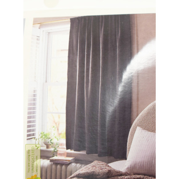 Threshold 50x63" Blackout Henna Rod Pocket Window Curtain Panel Black* - Picture 1 of 11